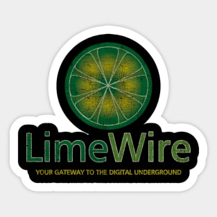 LimeWire You Gateway to Digital Underground Sticker